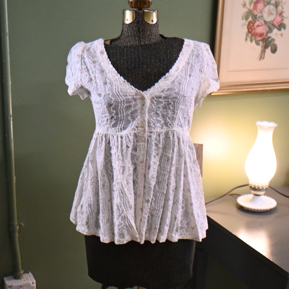 Ralph Lauren Denim and Supply Babydoll Top